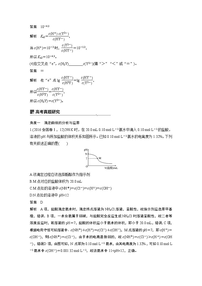 2019届高考化学二轮复习微专题3曲线的分析与应用学案03