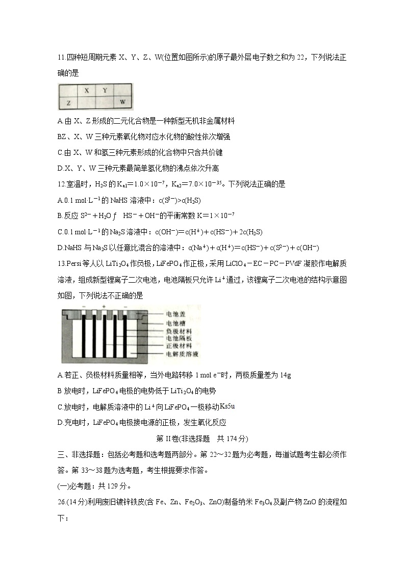 辽宁省辽阳市2020届高三二模考试 化学02