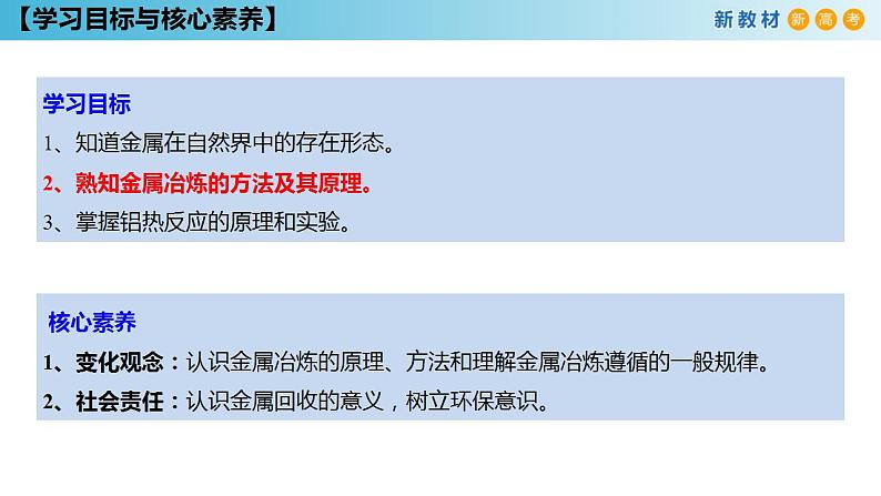 【新教材精创】8.1.1 金属矿物的开发利用 课件(1)-人教版高中化学必修第二册(共26张PPT)03