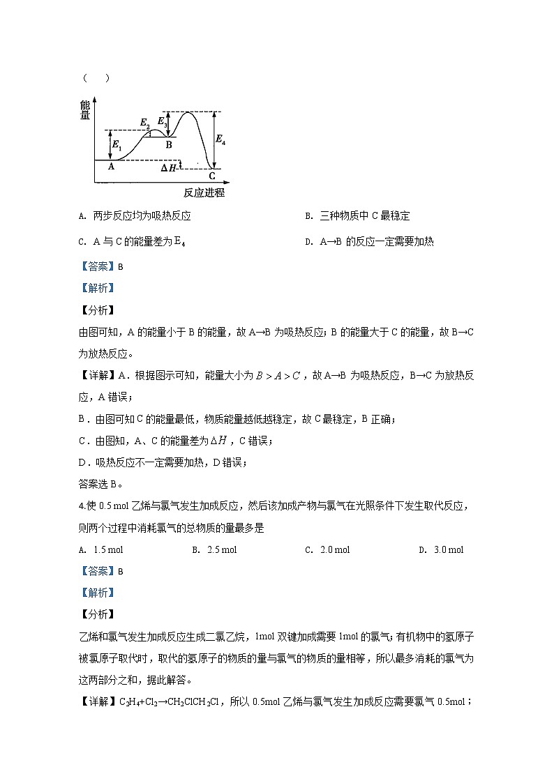 河北省衡水中学2019-2020学年高一下学期开学摸底测试化学试题第2页