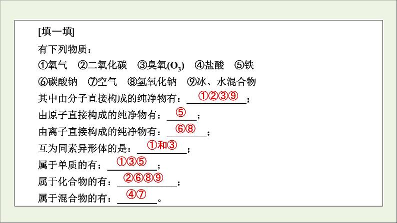 全国版2021高考化学一轮复习第3讲物质的组成性质及分类课件07