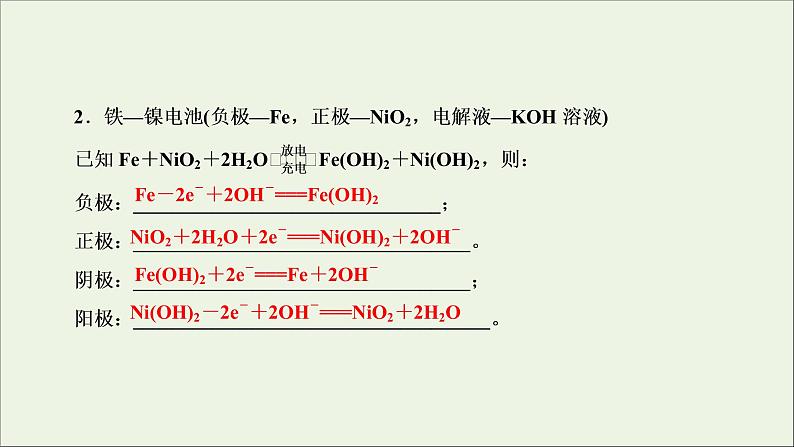 全国版2021高考化学一轮复习章末自查再提升6化学反应与能量转化课件03