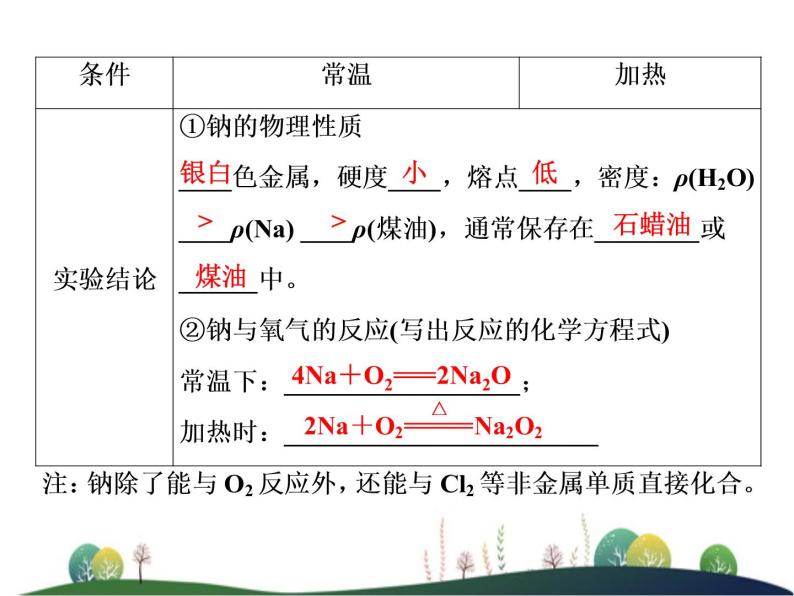 （新）人教版化学必修第一册课件：2.1 第1课时 活泼的金属单质——钠05
