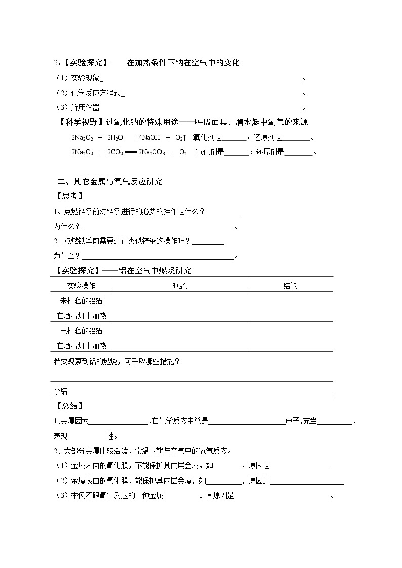 第一节 金属的化学性质4 教案02