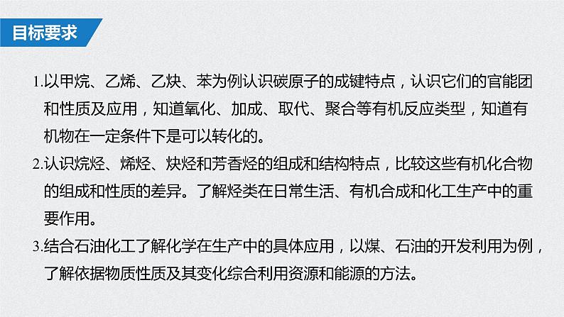 2021高考化学一轮复习 第十章 2021高考化学一轮复习 第33讲 脂肪烃、芳香烃 课件02
