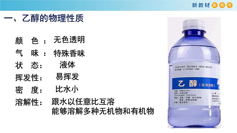 人教版高中化学新教材 必修第二册 7.3.1 乙醇 课件(2)03