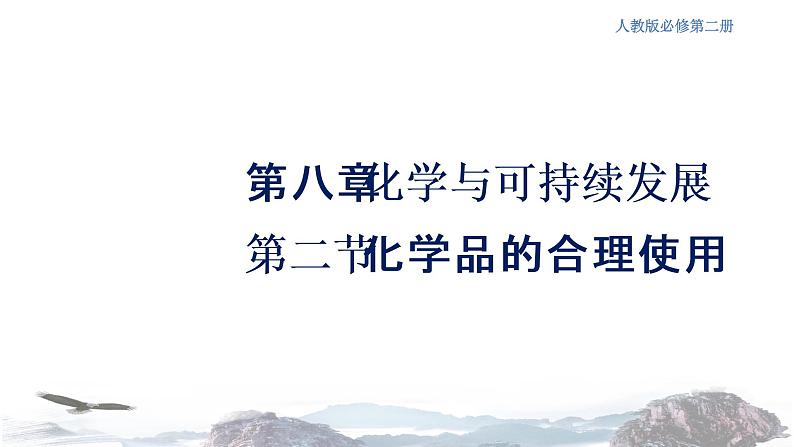 人教版高中化学新教材 必修第二册 8.2 化学品的合理使用 课件(2)(共17张PPT)01