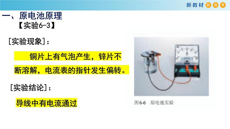 化学新教材 人教版高中化学必修第二册6.1.2 化学反应与电能 课件(2)06