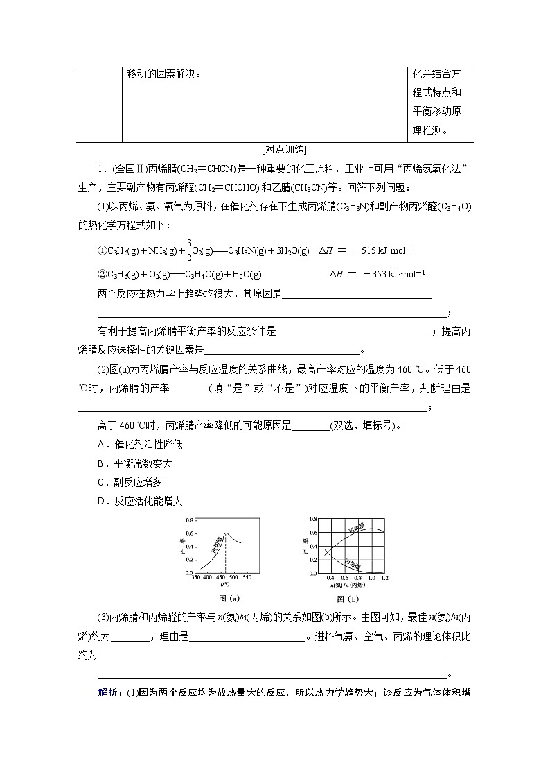 2020届高考化学二轮复习教师用书:微专题六化学平衡图像第2页