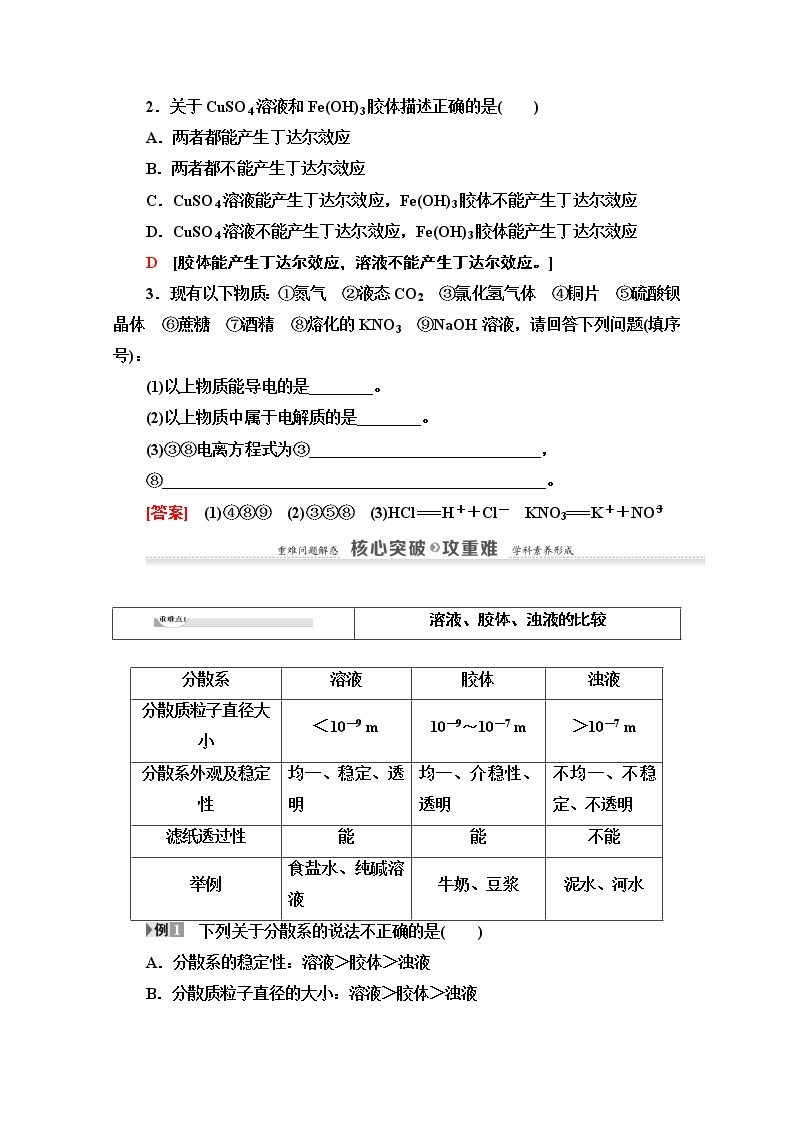 2020-2021学年化学苏教版必修1教师用书：专题1第1单元第4课时　物质的分散系03