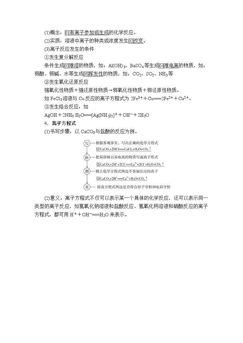 2021届高考化学人教版一轮创新教学案:第2章第5讲离子反应02