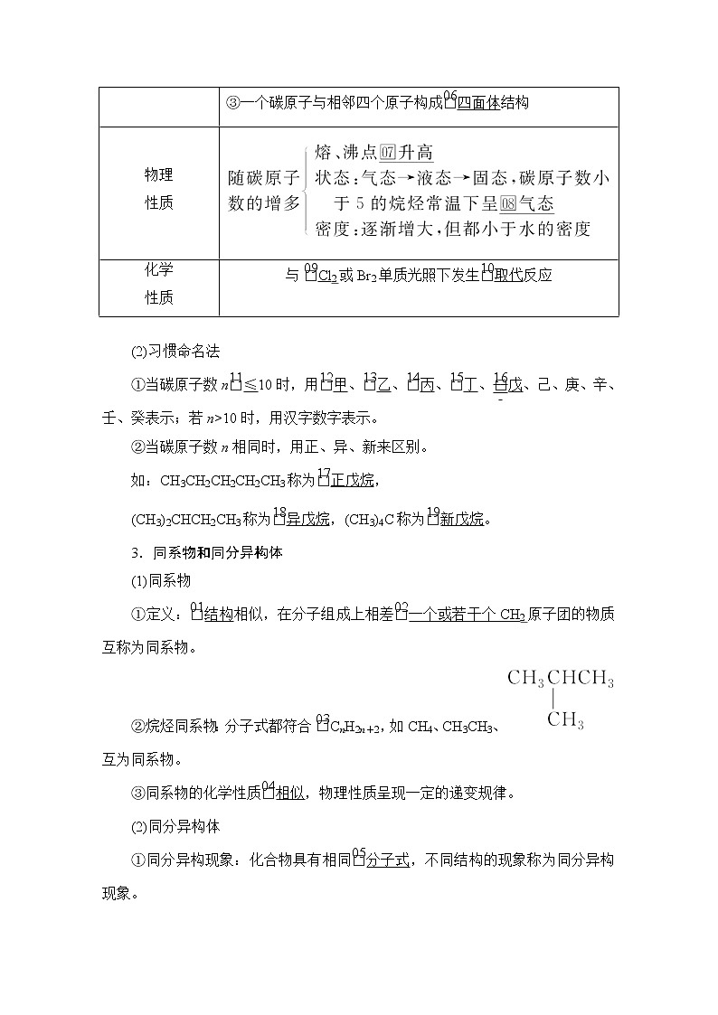 2021届高考化学人教版一轮创新教学案:第10章第30讲甲烷 乙烯 苯03