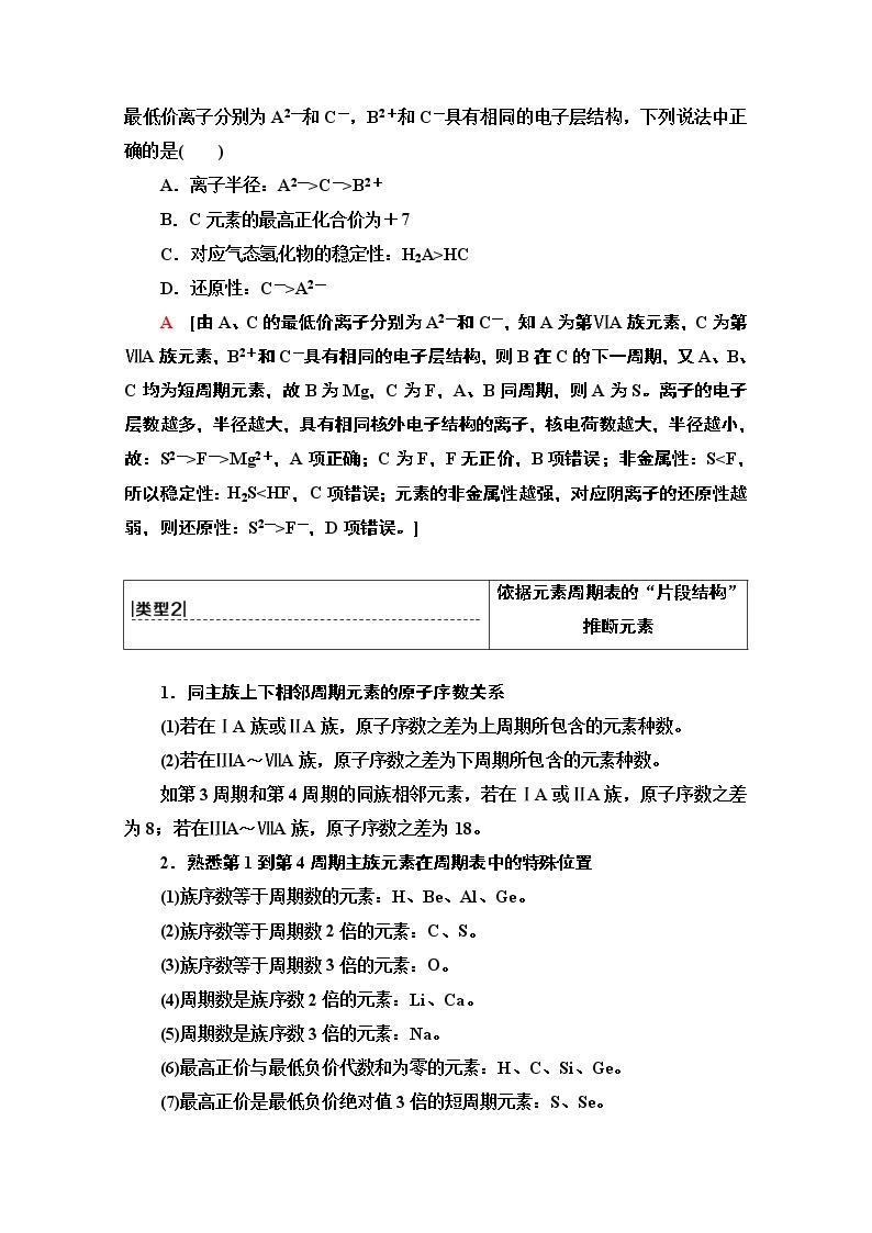 2021届高考化学（江苏专用）一轮教师用书：专题5高考专题讲座（三）　元素推断试题的分类突破03