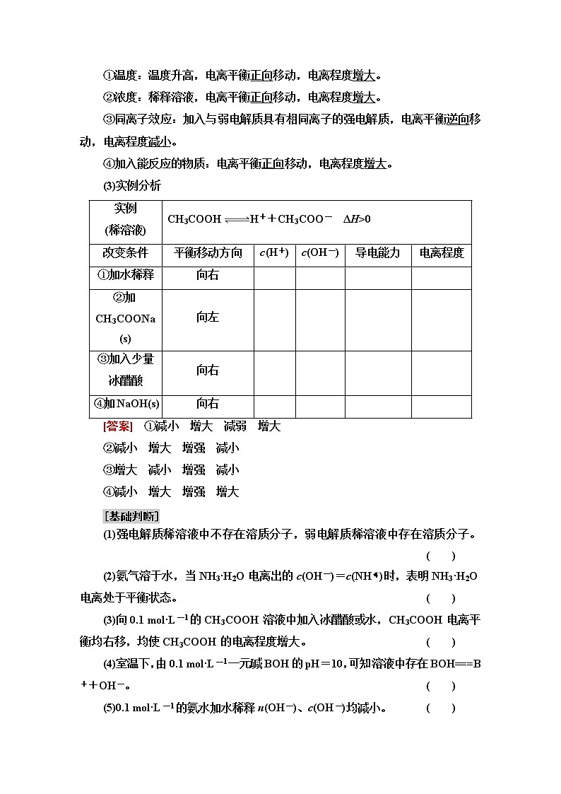 2021届高考化学(江苏专用)一轮教师用书:专题8第1单元 弱电解质的电离平衡第2页