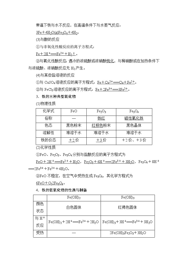 2021版新高考化学人教版一轮教师用书:第3章第2节铁及其化合物02