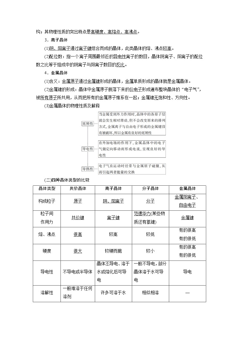 2021版新高考地区选考化学（人教版）一轮复习教师用书：课题19　晶体结构与性质02