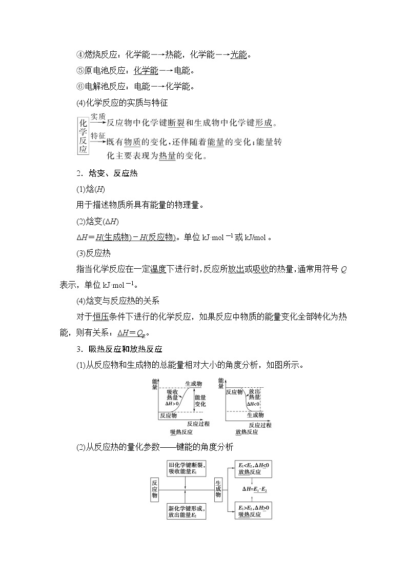 2021版新高考化学（人教版）一轮复习教师用书：第1部分第6章第1节化学能与热能02