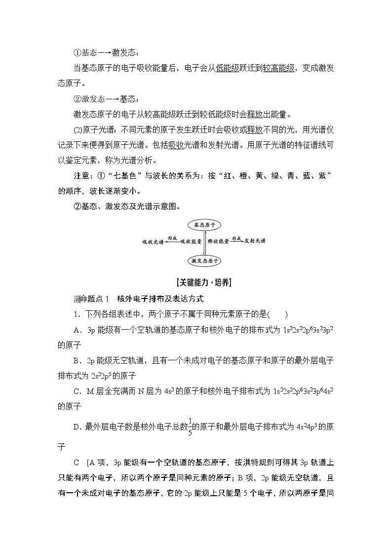 2021版新高考化学(人教版)一轮复习教师用书:第1部分第12章第1节原子结构与性质第3页