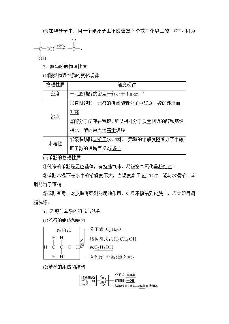 2021版新高考化學(xué)（人教版）一輪復(fù)習(xí)教師用書：第1部分第11章第3節(jié)烴的含氧衍生物第2頁