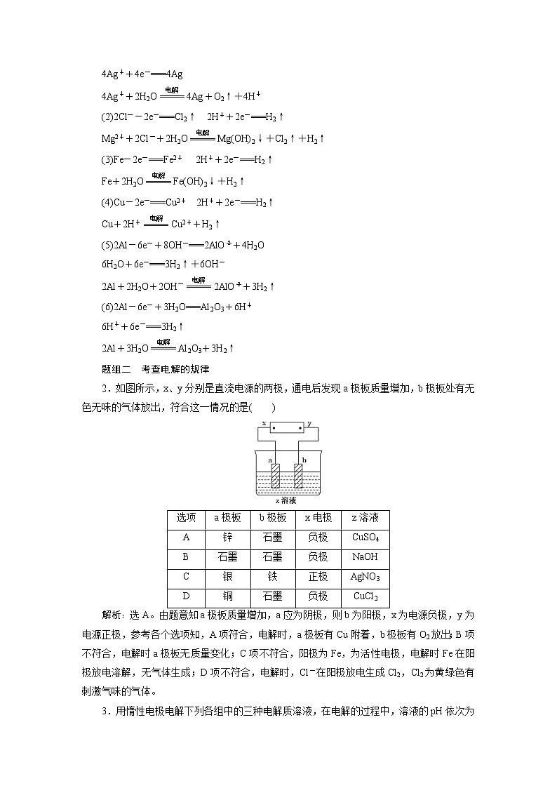 2019版高考化学一轮精选教师用书人教通用:第六章化学反应与能量第3节 电解池 金属的电化学腐蚀与防护03