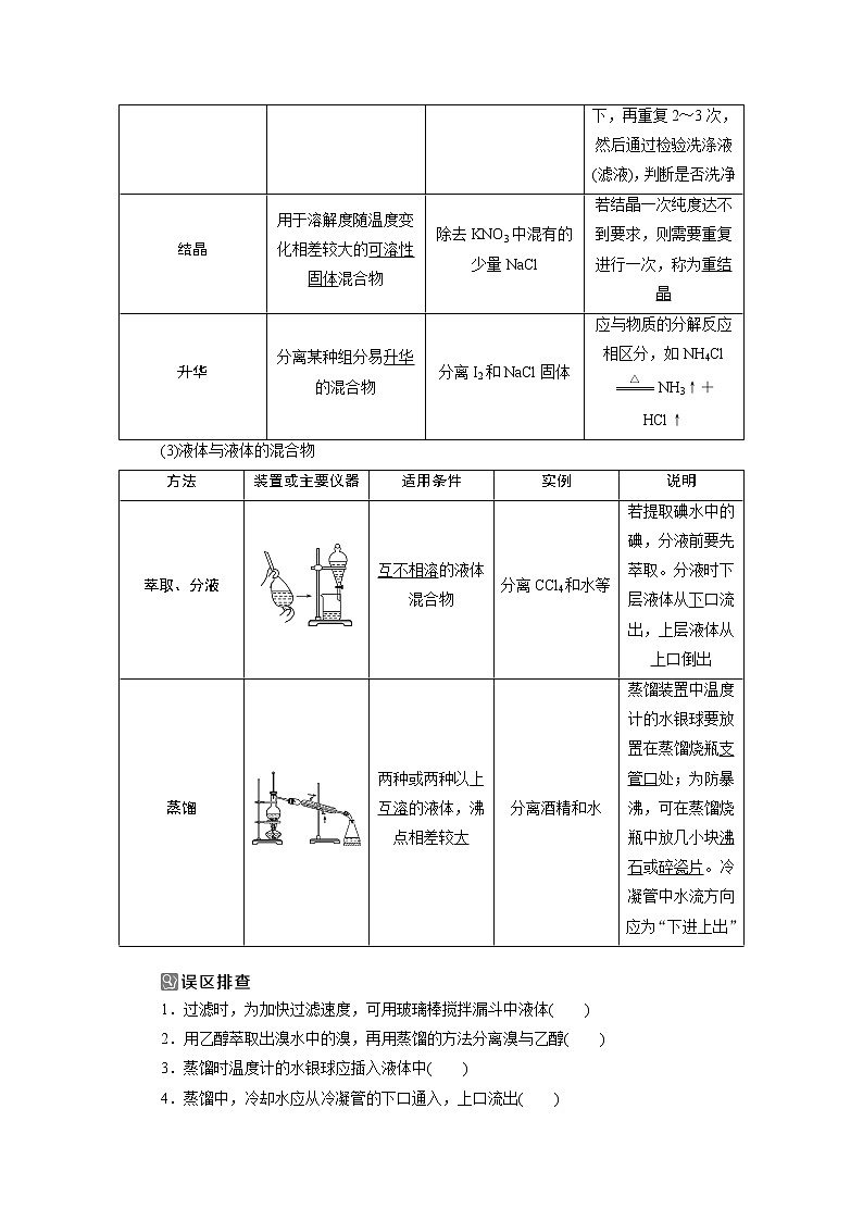 2019版高考化学一轮精选教师用书人教通用:第十章化学实验第2节 物质的分离和提纯02