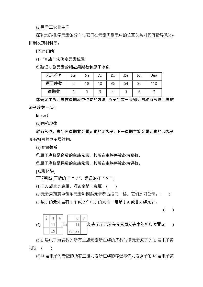 2020版新一线高考化学(苏教版)一轮复习讲义:第1部分专题5第2单元元素周期表和元素周期律03