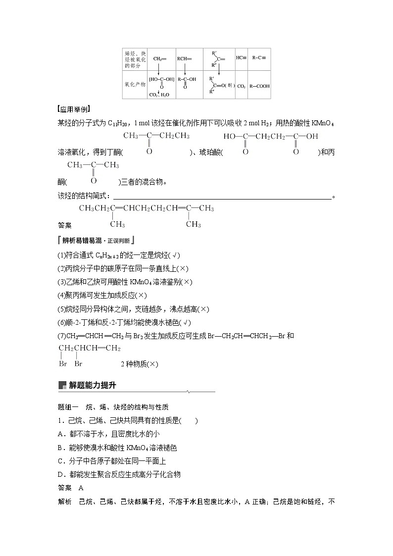 2021年高考化学一轮复习讲义 第11章 第33讲 烃和卤代烃第3页