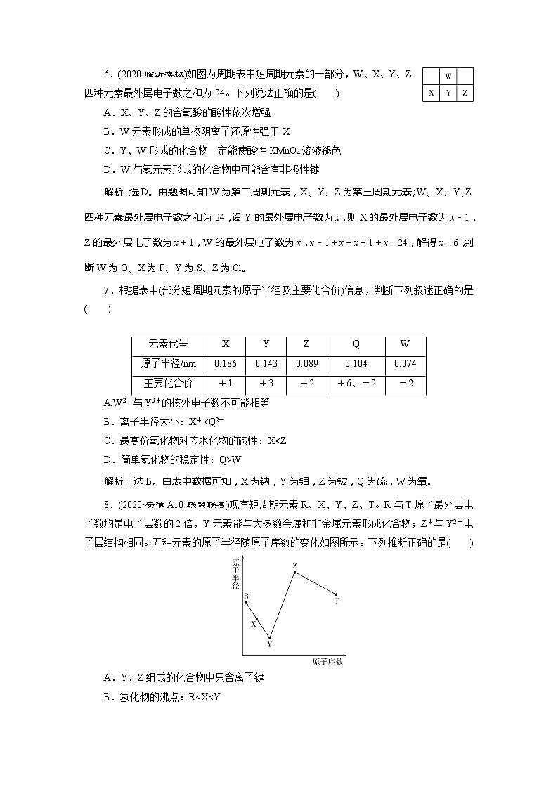 2021版高考化学(人教版)一轮复习(课件+学案+课后检测)第18讲 元素周期表 元素周期律 (共3份打包)03