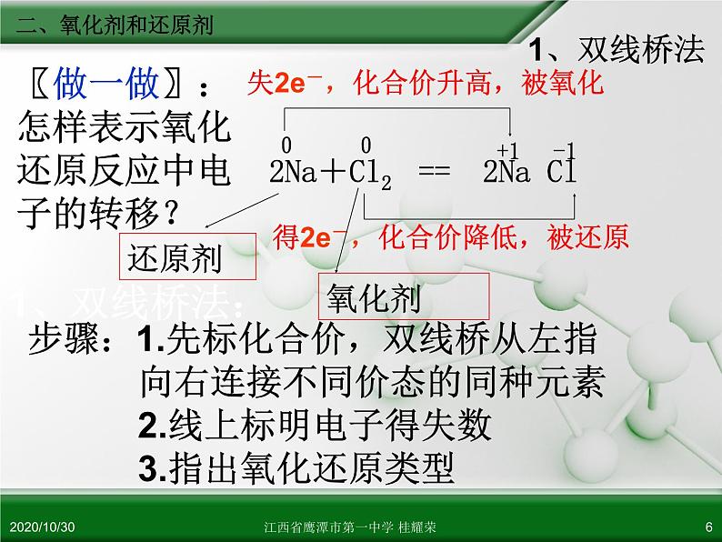 江西省鹰潭市第一中学人教版高中化学必修 化学1 第二章 第三节 氧化还原反应(第2课时)第6页