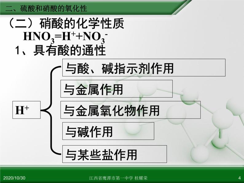 江西省鹰潭市第一中学人教版高中化学必修 化学1 第四章 第四节 氨 硝酸 硫酸（第3课时） 课件04