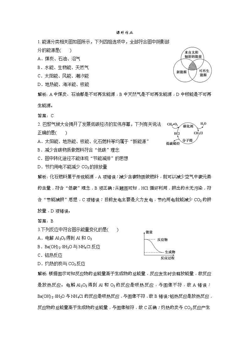 2019版高考化学一轮优化探究练习:第6章 第20讲 化学能与热能 (含解析)01