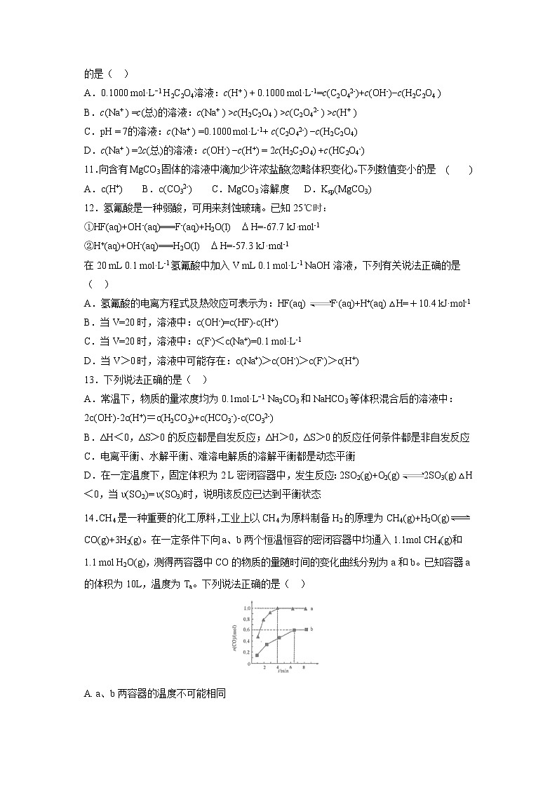 【化学】江西省奉新县第一中学2018-2019学年高二上学期第三次月考 试卷03