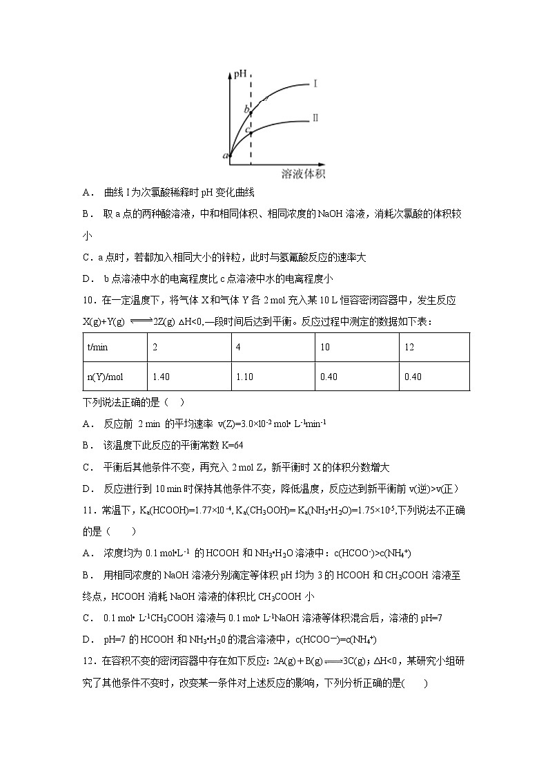 【化学】江西省赣州教育发展联盟2018-2019学年高二上学期12月联考 试卷03