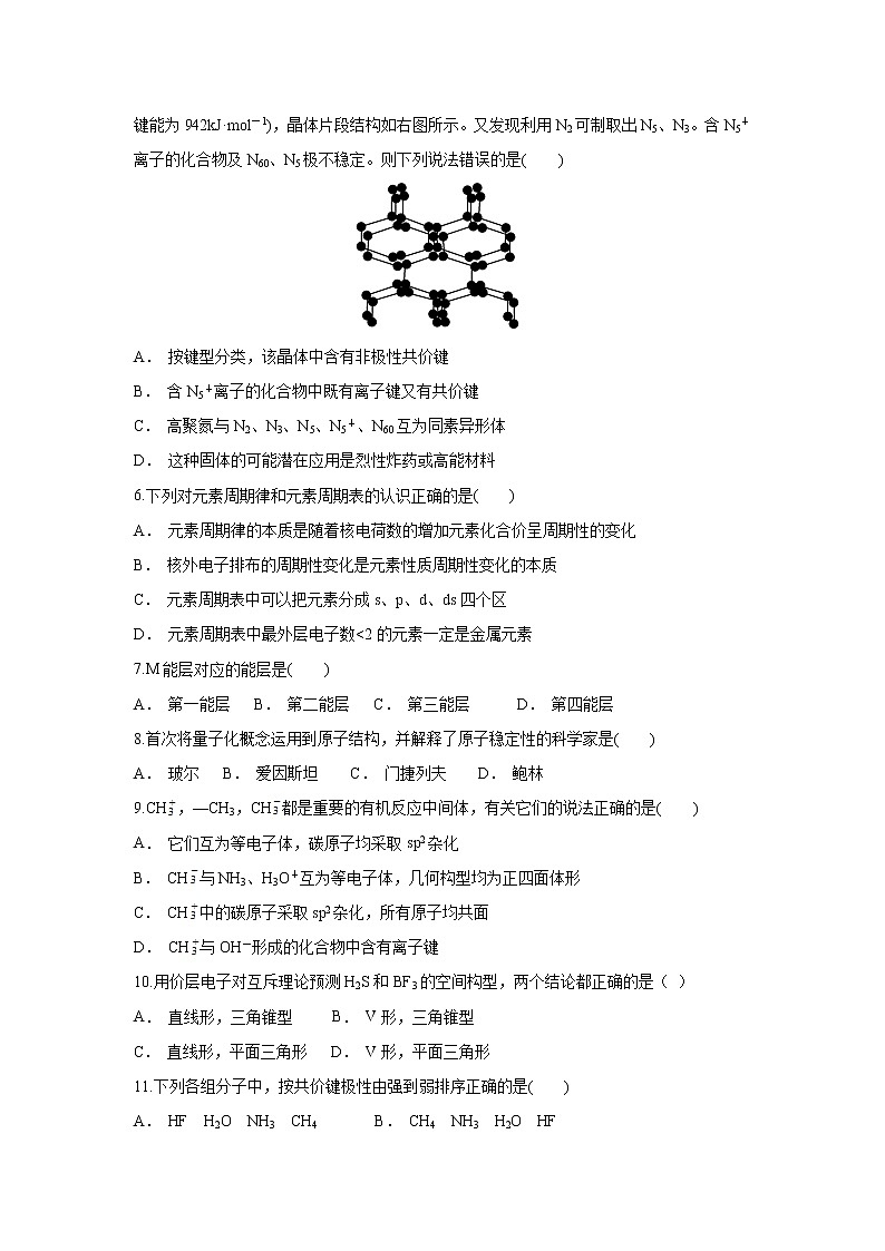 【化学】贵州省遵义育新高级中学2018-2019学年高二上学期11月月考 试卷02