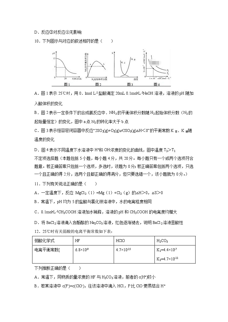 【化学】江苏省姜堰二中2018-2019学年高二上学期期中考试03