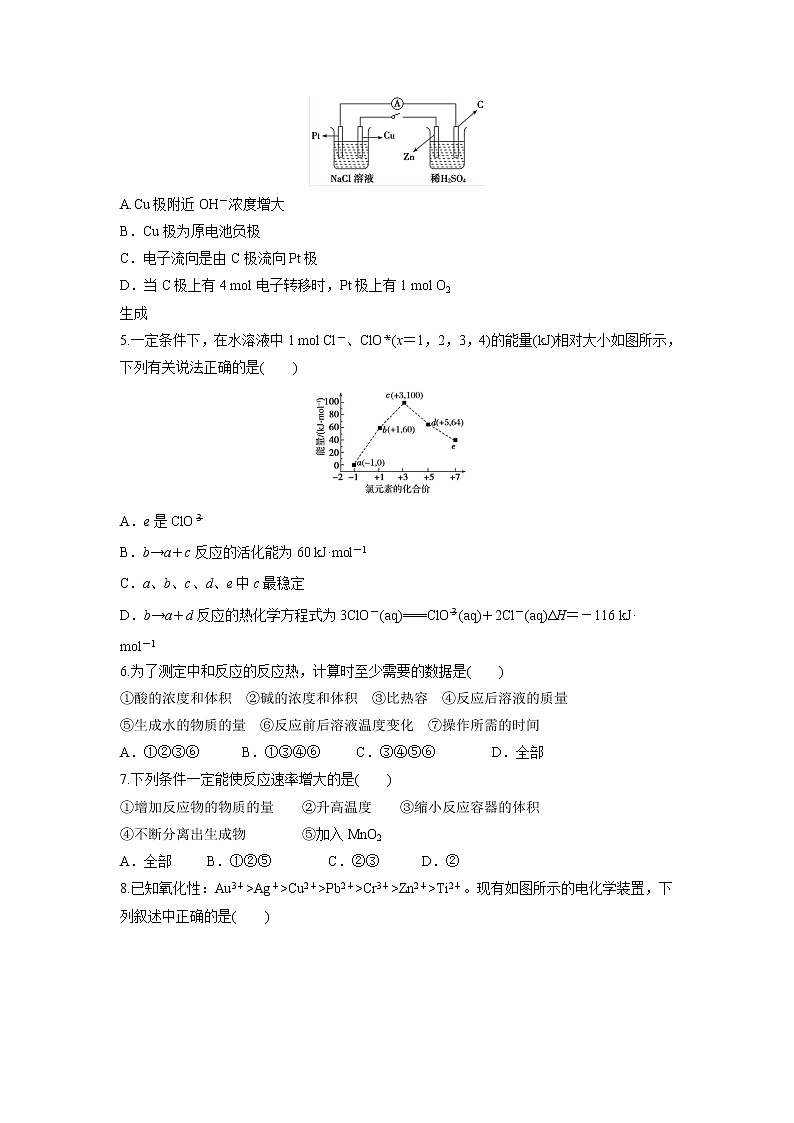 【化学】福建省晋江市季延中学2018-2019学年高二上学期期中考试(理)试题02