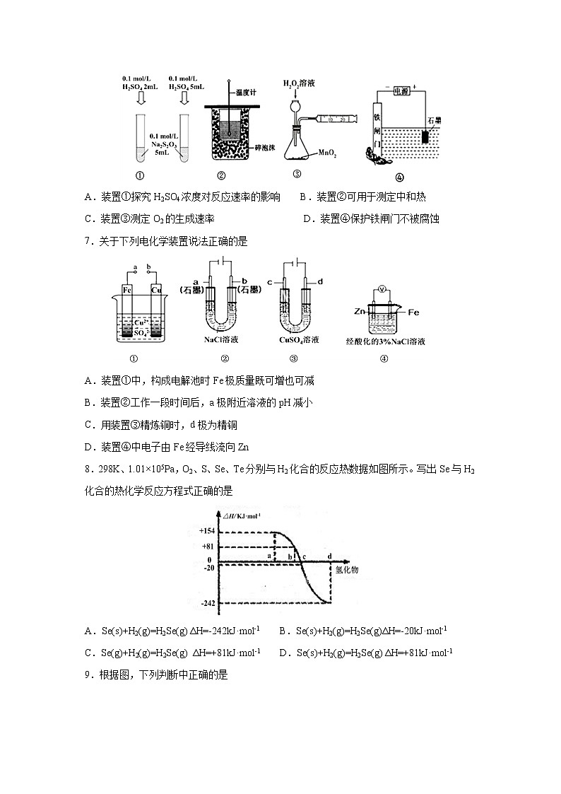【化学】福建省师范大学附属中学2018-2019学年高二(实验班)上学期期中考试(解析版)02