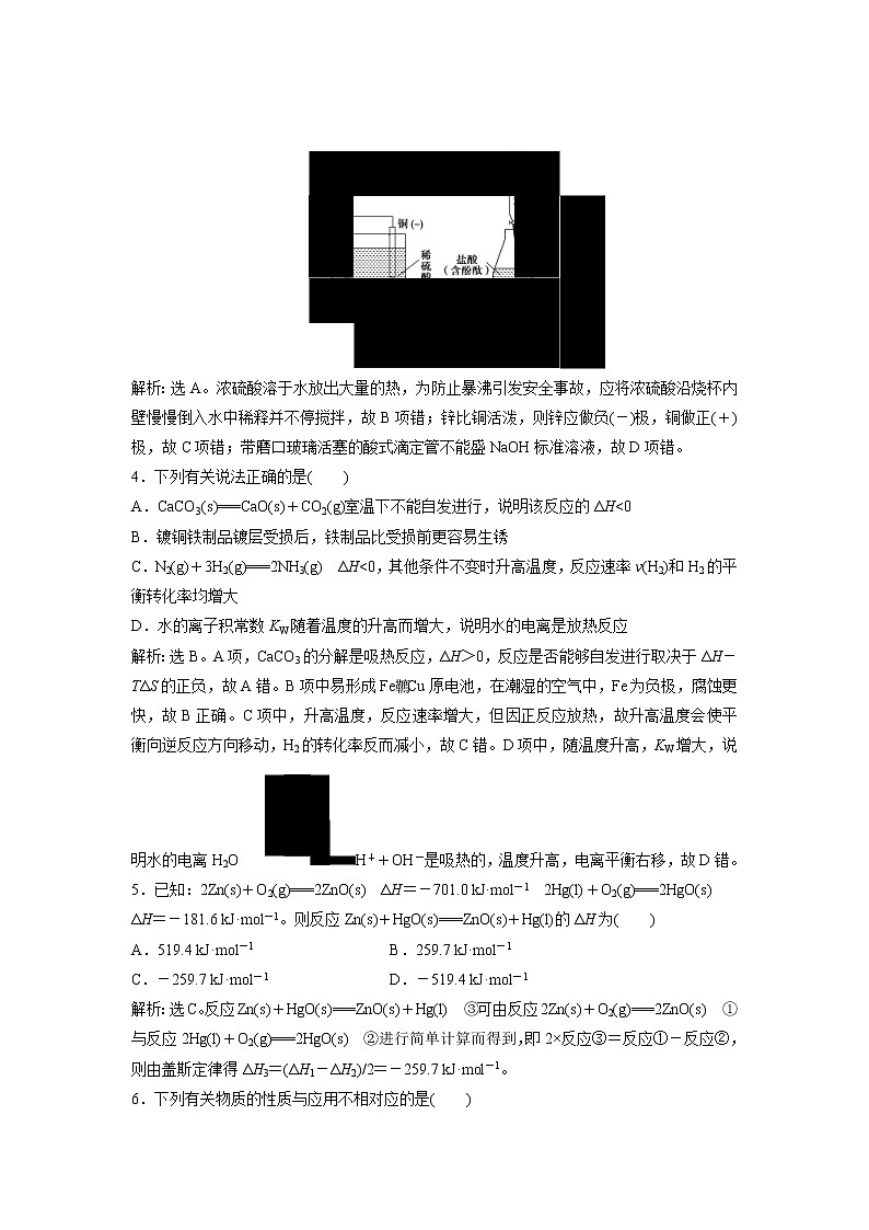 【化学】山东省烟台市福山第一中学2018-2019高二下学期期末考前 试卷02