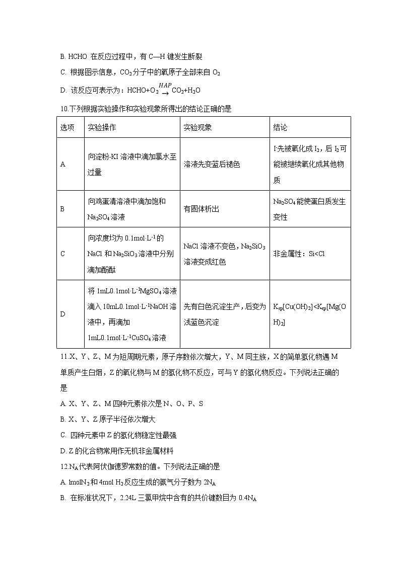 【化学】四川省泸州市泸县第二中学2018-2019学年高二下学期期末模拟第2页