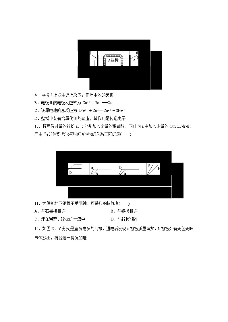 【化学】山东省肥城市第六高级中学2018-2019学年高二上学期期末考前模拟 试卷03