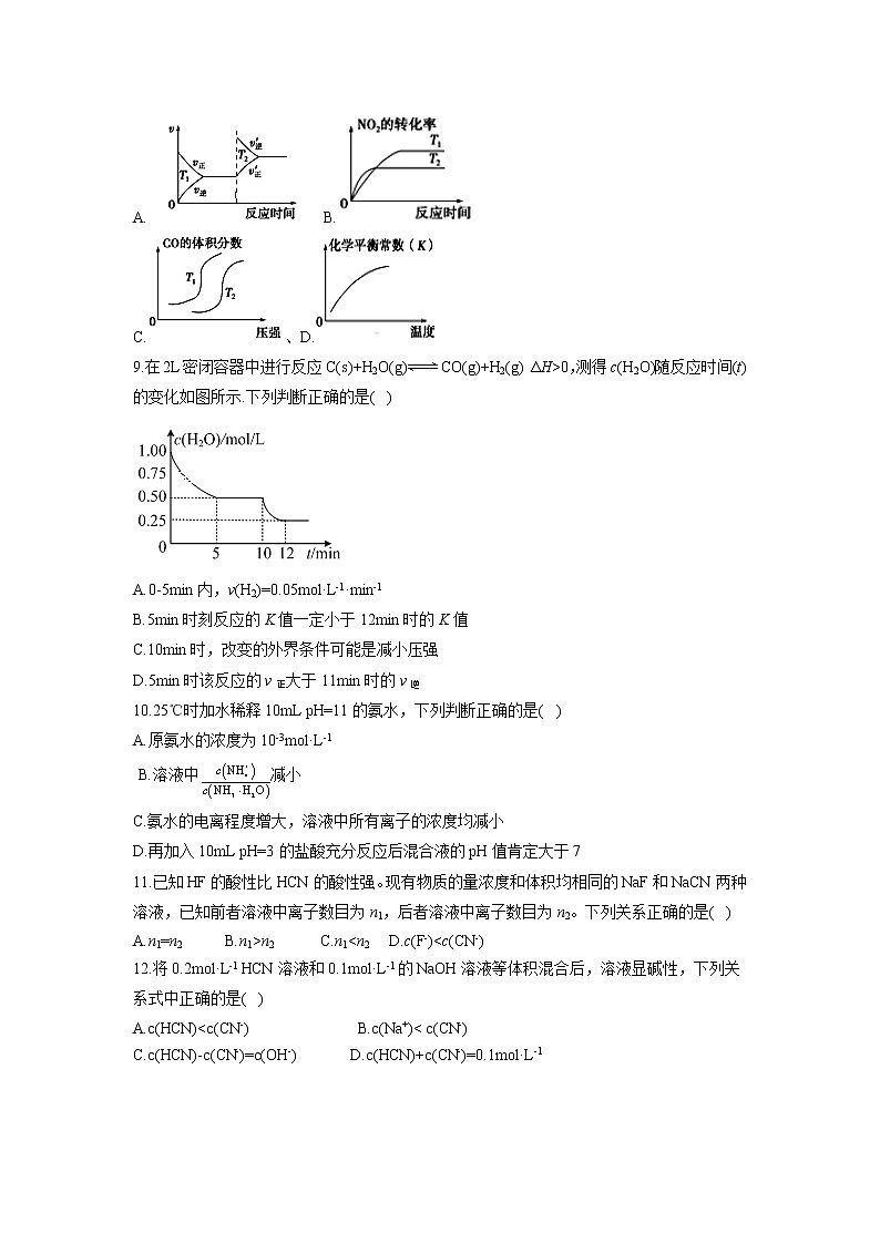【化学】吉林省延边市长白山第一高级中学2019-2020学年高二上学期学科竞赛试卷03