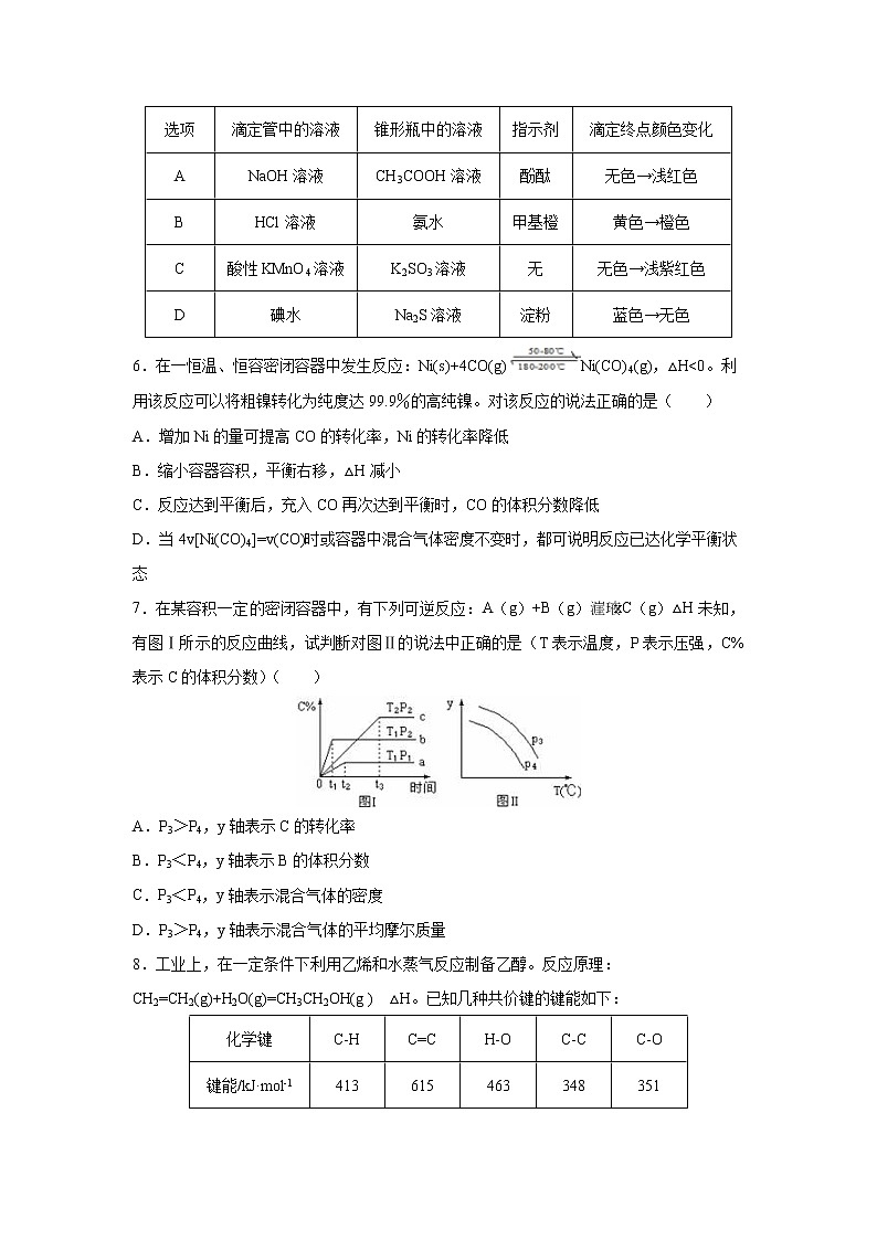 【化学】江西省南康中学2019-2020学年高二上学期期中考试(第二次大考)02