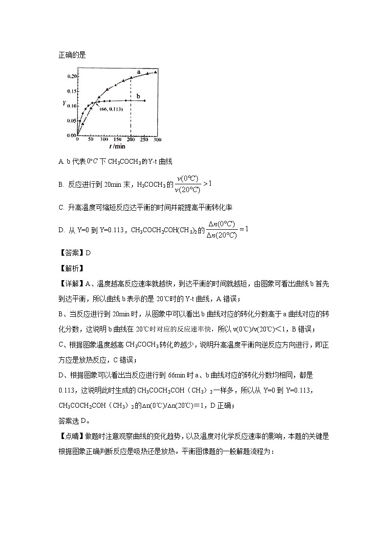 【化学】甘肃省兰州交大东方中学2019-2020学年高二上学期期中考试(解析版)03