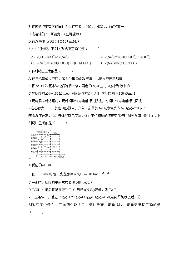 【化学】湖南省益阳市2019-2020学年高二上学期期末统考试题(1月)第2页