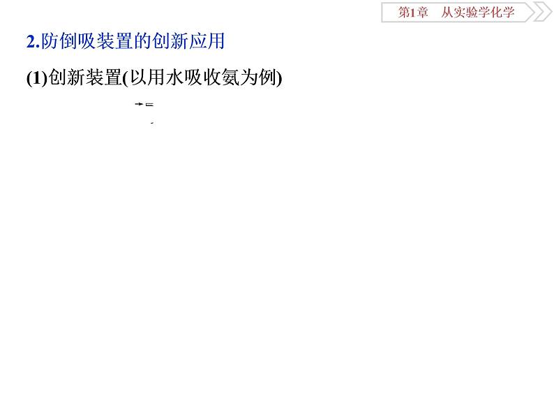 高中化学必修一鲁科版-第一章从实验学化学课件-气体体积的测定及防倒吸装置的创新应用05