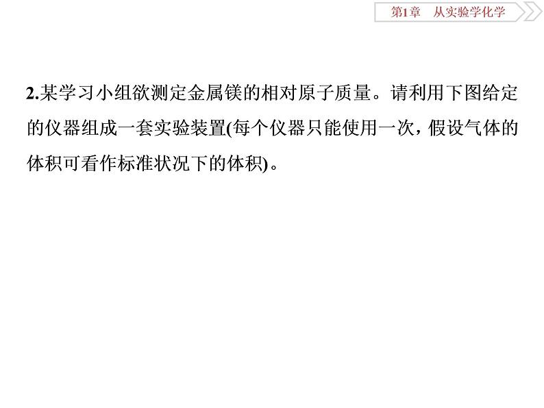 高中化学必修一鲁科版-第一章从实验学化学课件-气体体积的测定及防倒吸装置的创新应用08