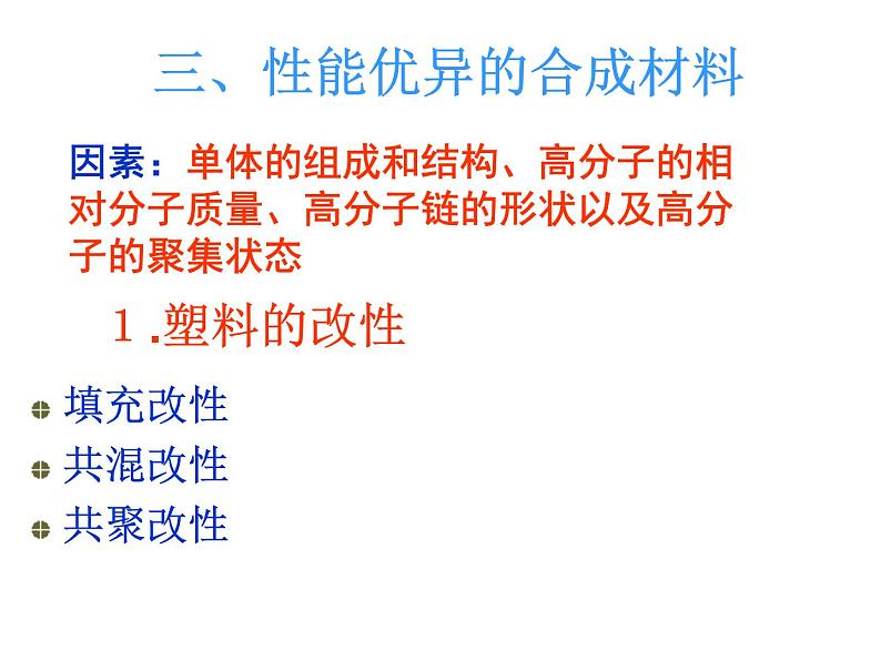 高中人教版化学选修2课件:第3单元 课题3 高分子化合物与材料课件(18张ppt)06