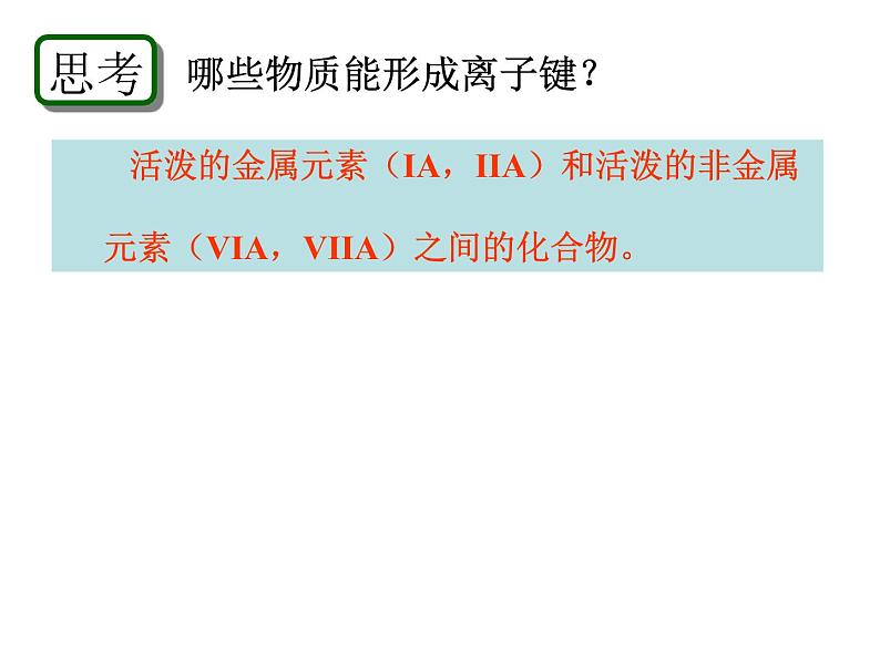 高中化学课件必修二《第一章 第三节 化学键-离子键》(共16张PPT)第5页
