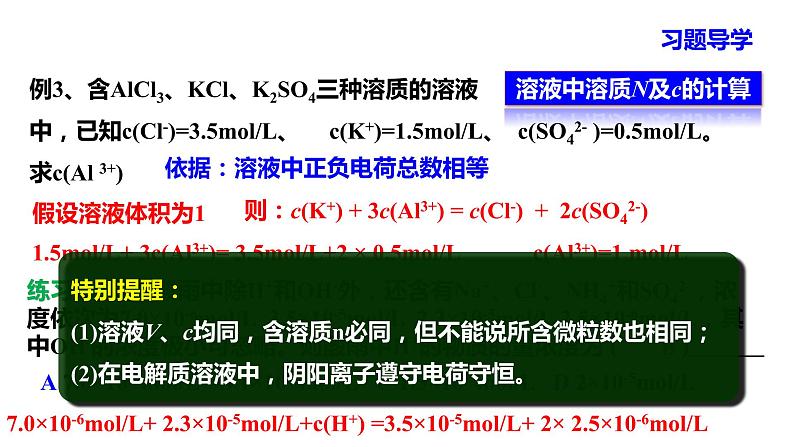 人教版高中必修一化学课件:1.2.4 物质的量浓度的有关计算 (共13张PPT)06