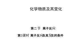 高中化学人教版 (新课标)必修1第二节 离子反应授课课件ppt